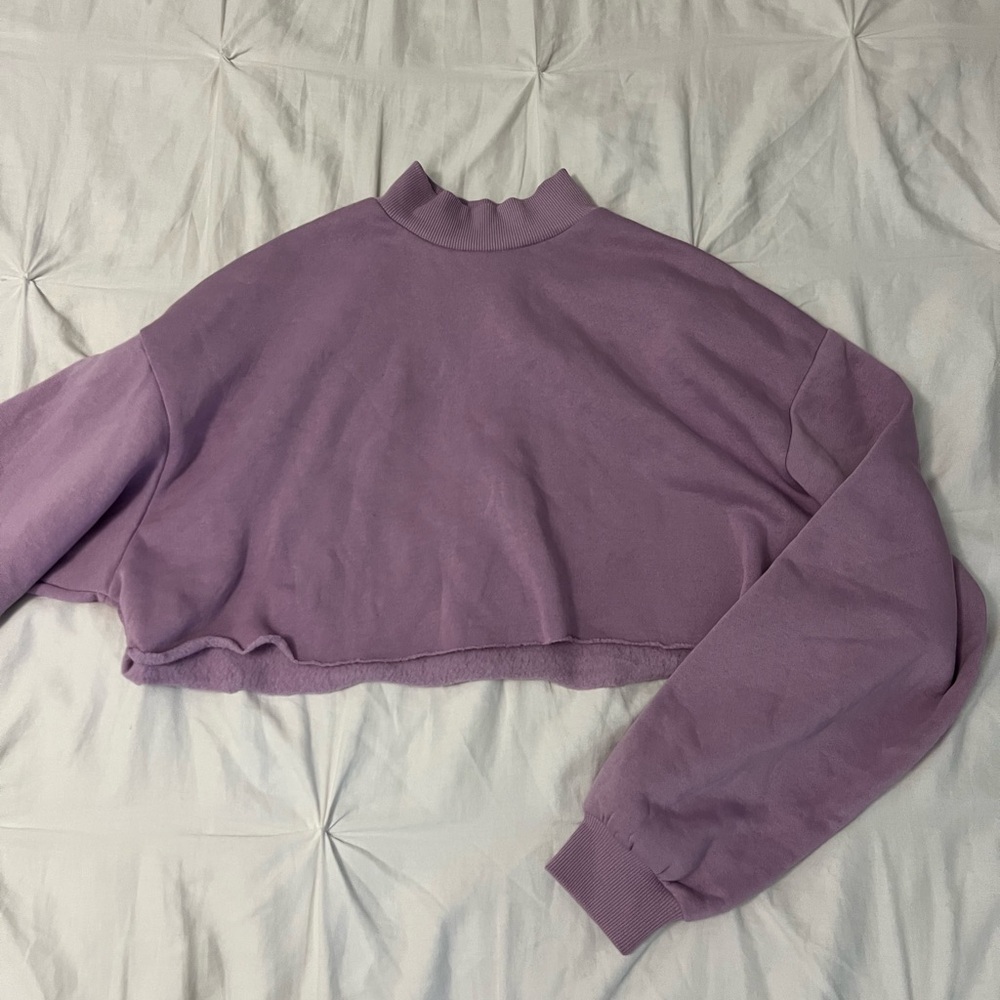 Lavender Cropped Women Top